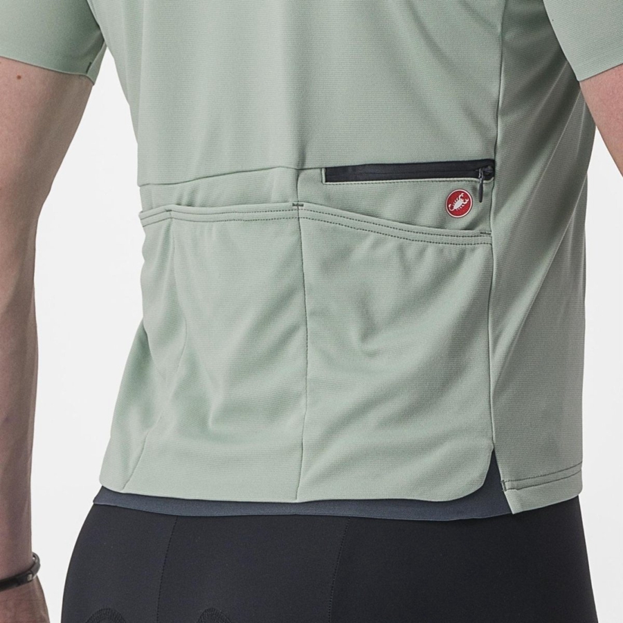 Green Men Castelli UNLIMITED ALLROAD Jersey | 734612-LDH