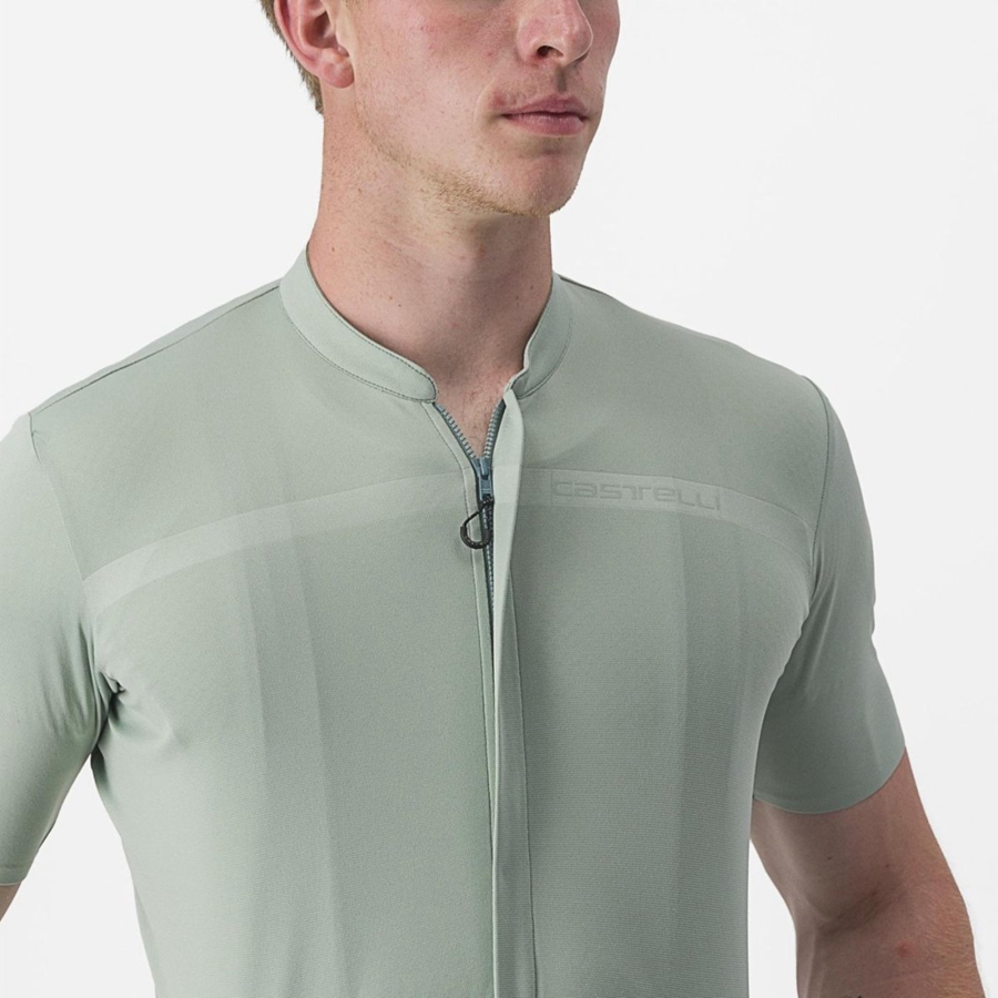 Green Men Castelli UNLIMITED ALLROAD Jersey | 734612-LDH