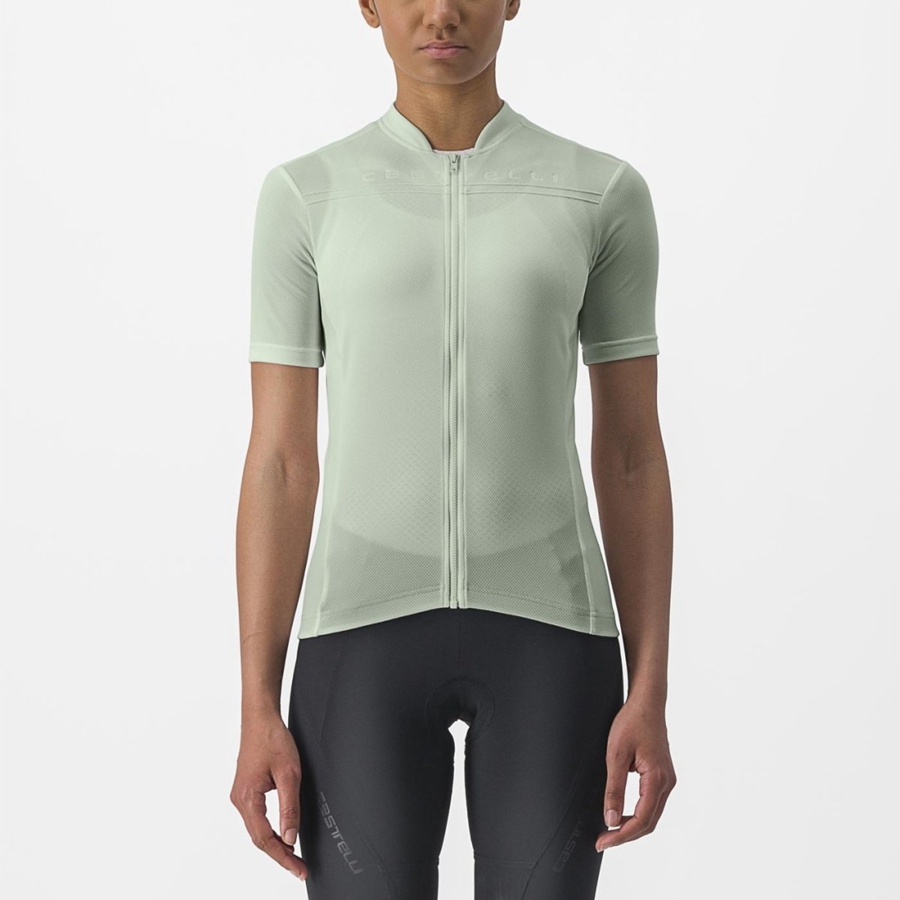 Green Women Castelli ANIMA 4 Jersey | 147683-WDO