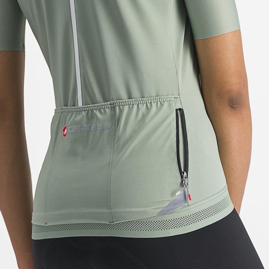 Green Women Castelli ENDURANCE W Jersey | 832745-YNL