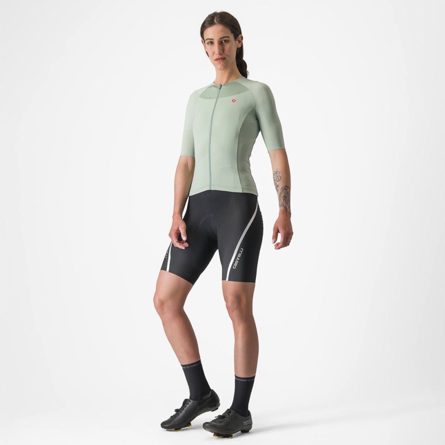 Green / Blue Women Castelli VELOCISSIMA 2 Jersey | 738204-QXG