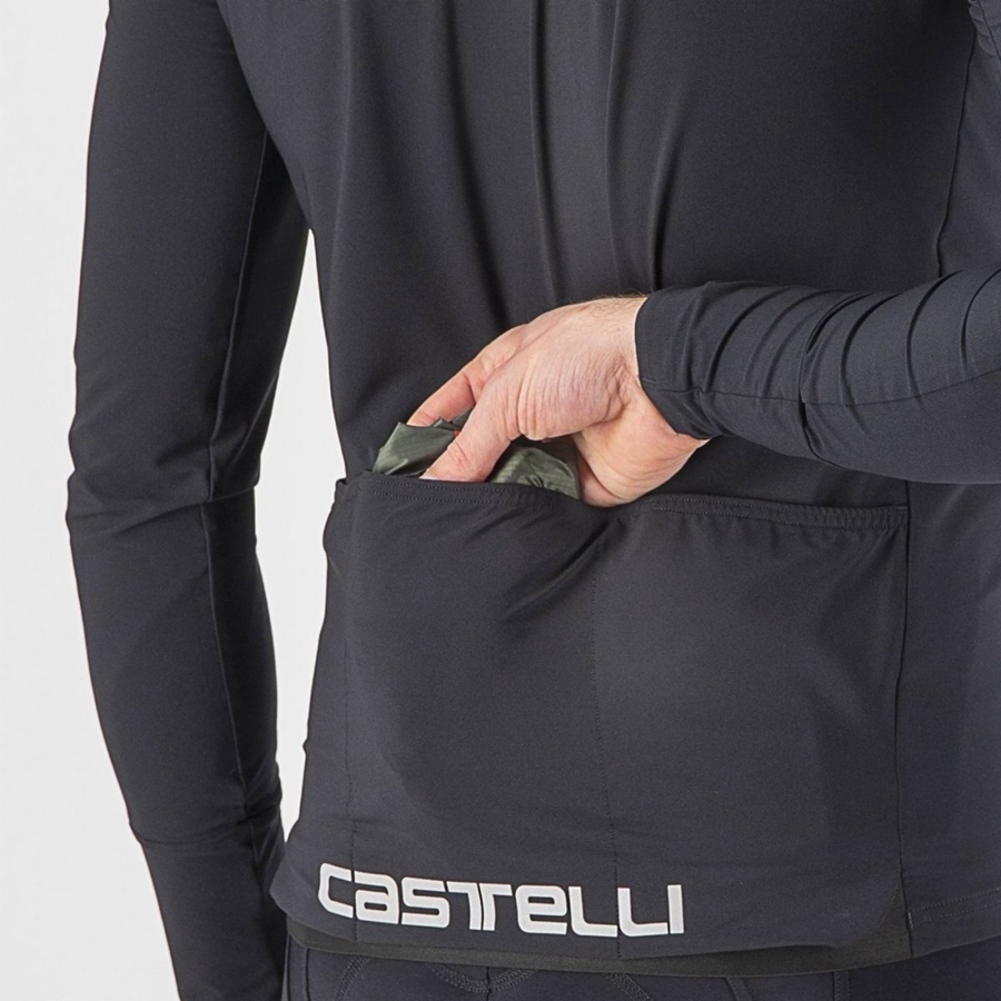 Green / Dark Grey Men Castelli SQUADRA STRETCH Protection | 798540-UTB