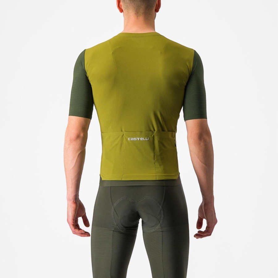 Green / Deep Green Men Castelli PREMIO Jersey | 942186-PKY