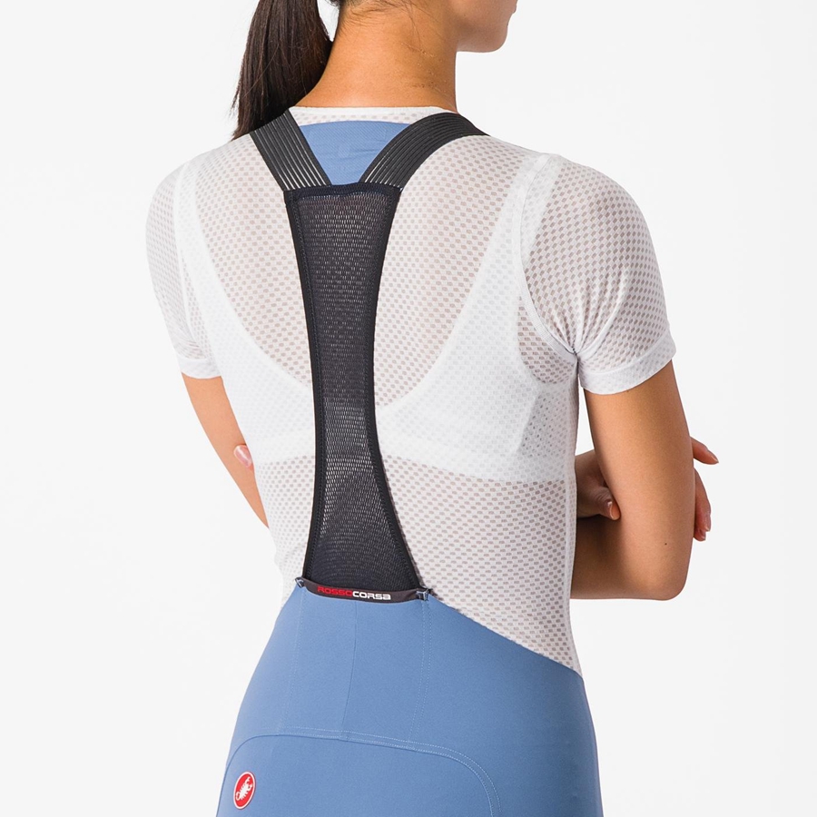 Grey Blue Women Castelli FREE AERO RC W Bib Shorts | 392584-SMR