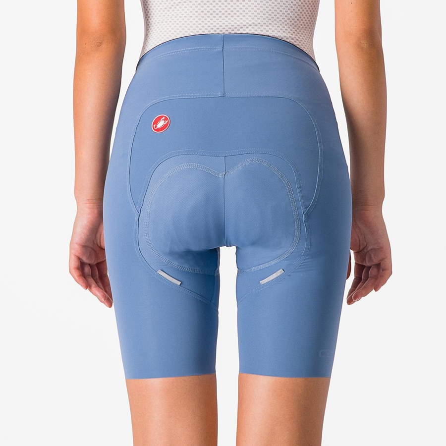 Grey Blue Women Castelli FREE AERO RC W Shorts | 048592-GEO