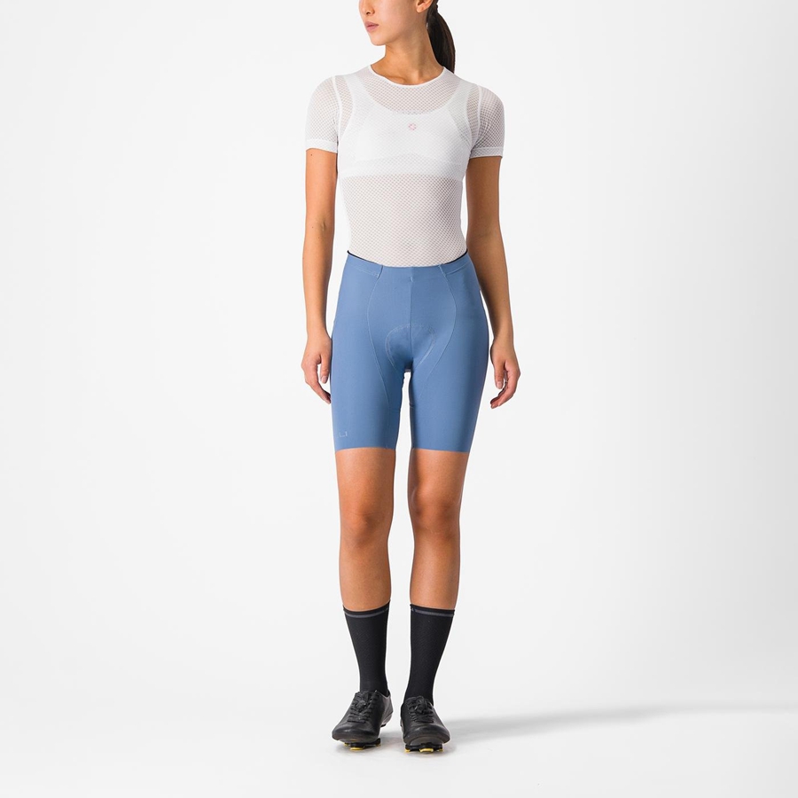 Grey Blue Women Castelli FREE AERO RC W Shorts | 048592-GEO