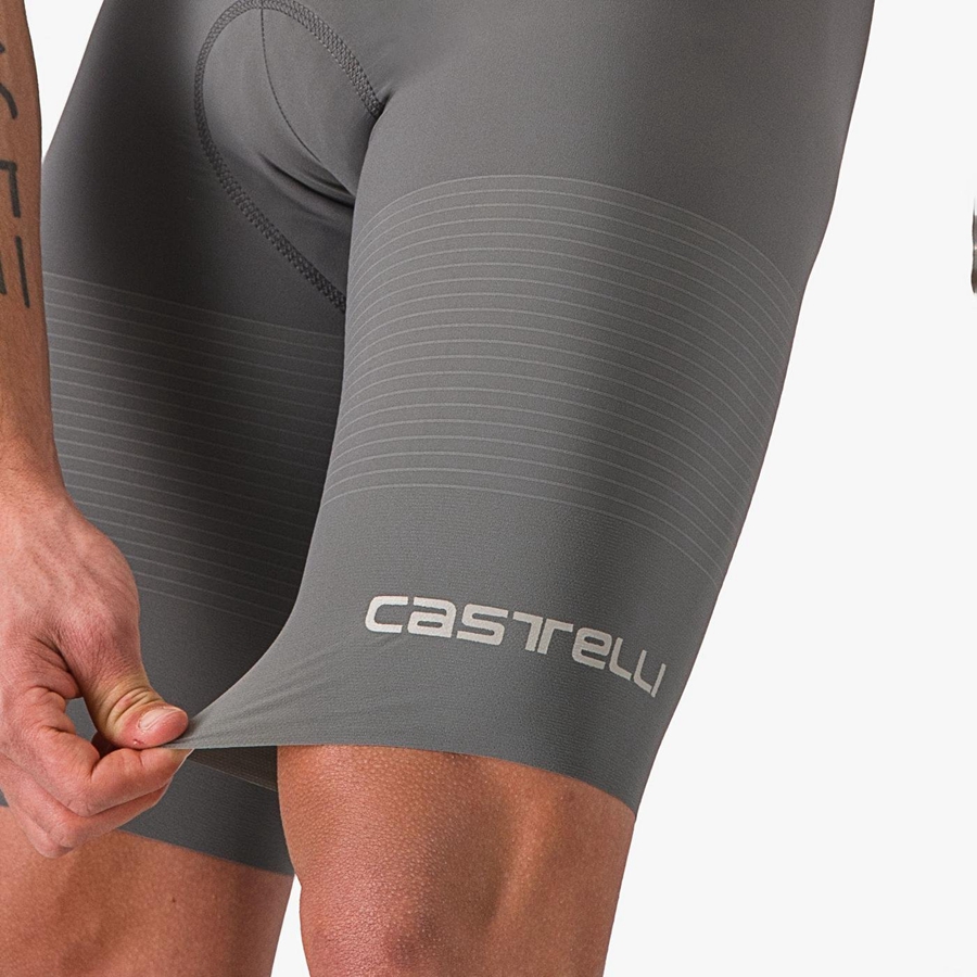 Grey Men Castelli PREMIO Bib Shorts | 096437-LTN