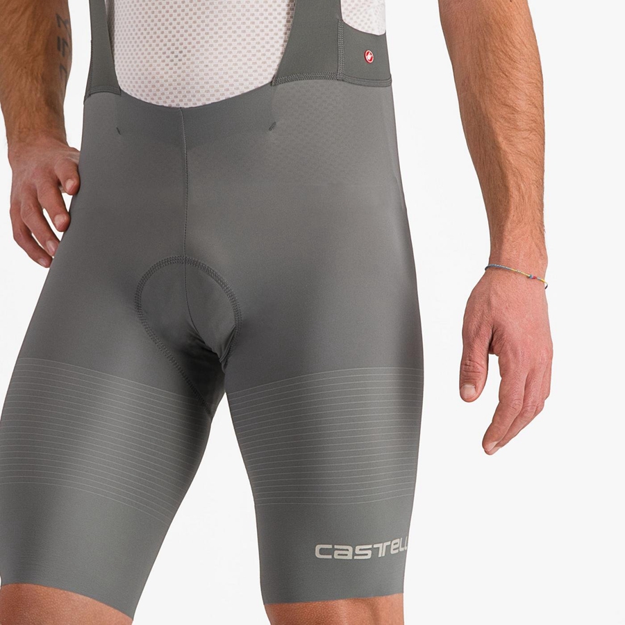 Grey Men Castelli PREMIO Bib Shorts | 096437-LTN