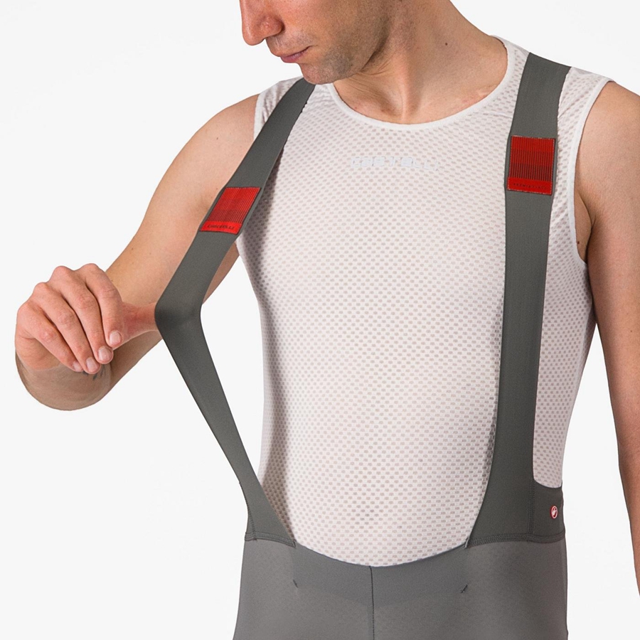 Grey Men Castelli PREMIO Bib Shorts | 096437-LTN