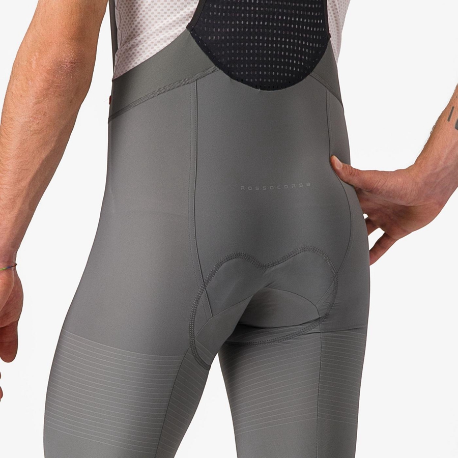 Grey Men Castelli PREMIO Bib Shorts | 096437-LTN