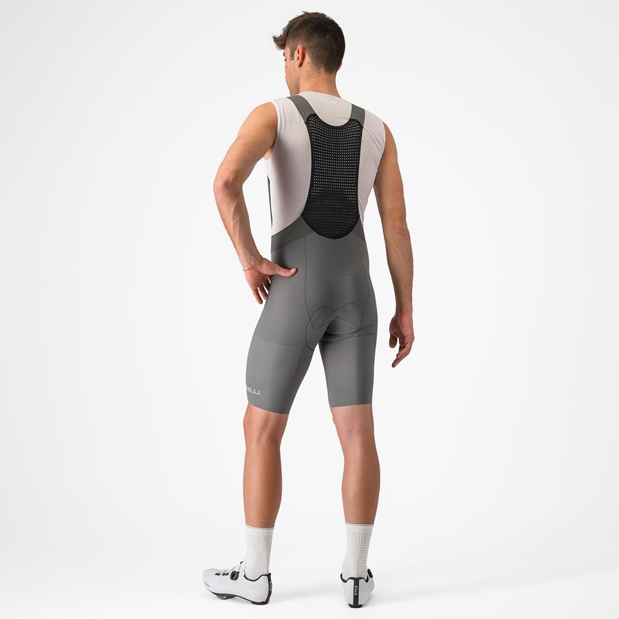 Grey Men Castelli PREMIO Bib Shorts | 096437-LTN