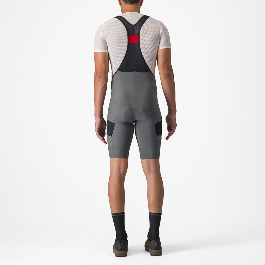 Grey Men Castelli UNLIMITED CARGO Bib Shorts | 306524-AKZ