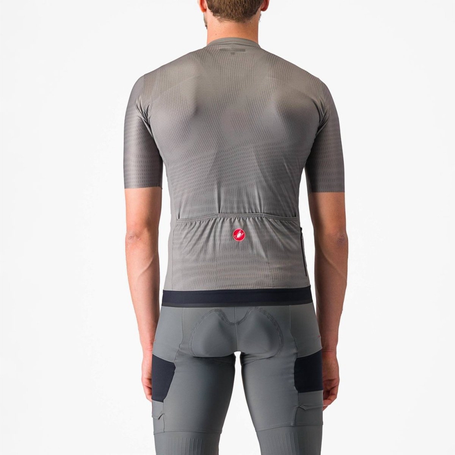 Grey Men Castelli UNLIMITED ENDURANCE Jersey | 497601-JAV