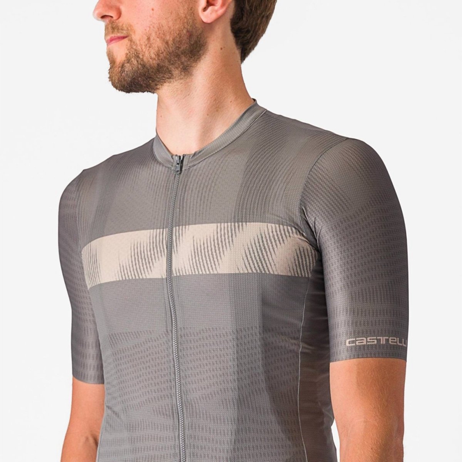 Grey Men Castelli UNLIMITED ENDURANCE Jersey | 497601-JAV