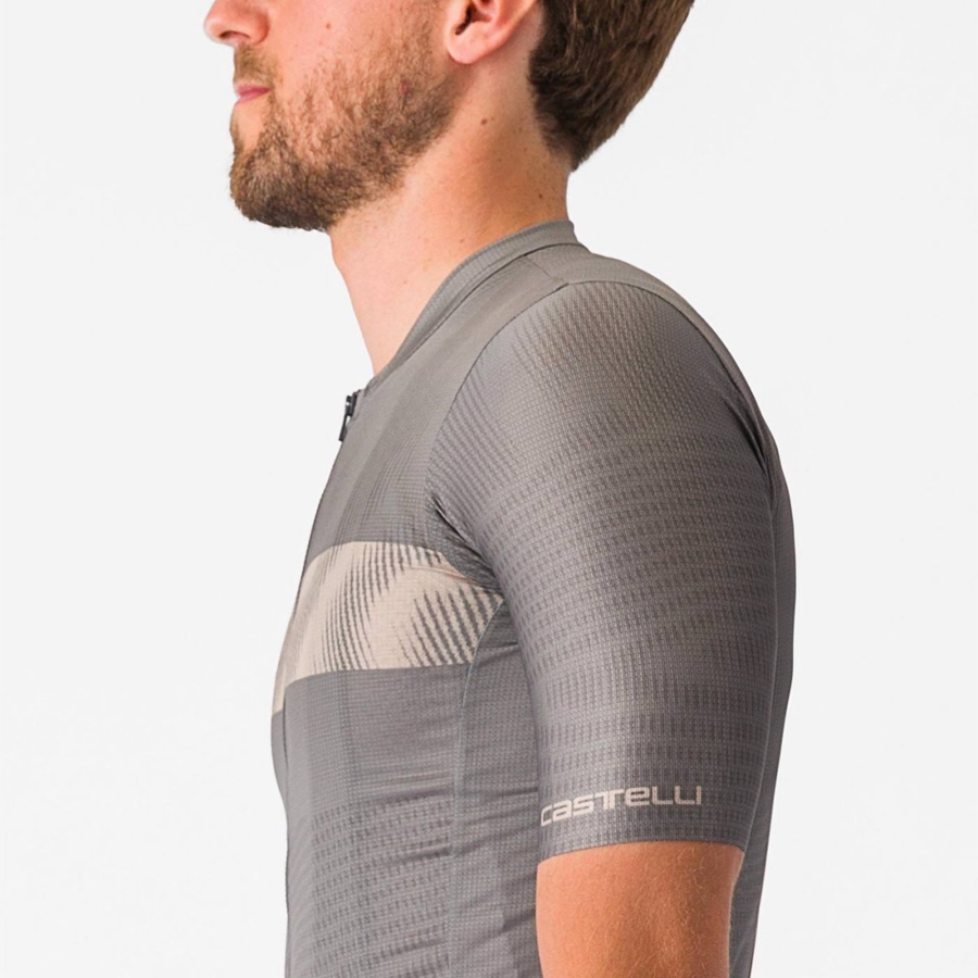 Grey Men Castelli UNLIMITED ENDURANCE Jersey | 497601-JAV