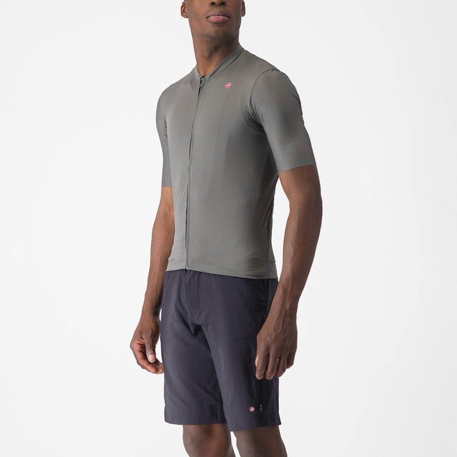 Grey Men Castelli UNLIMITED ENTRATA 2 Jersey | 864905-QJL