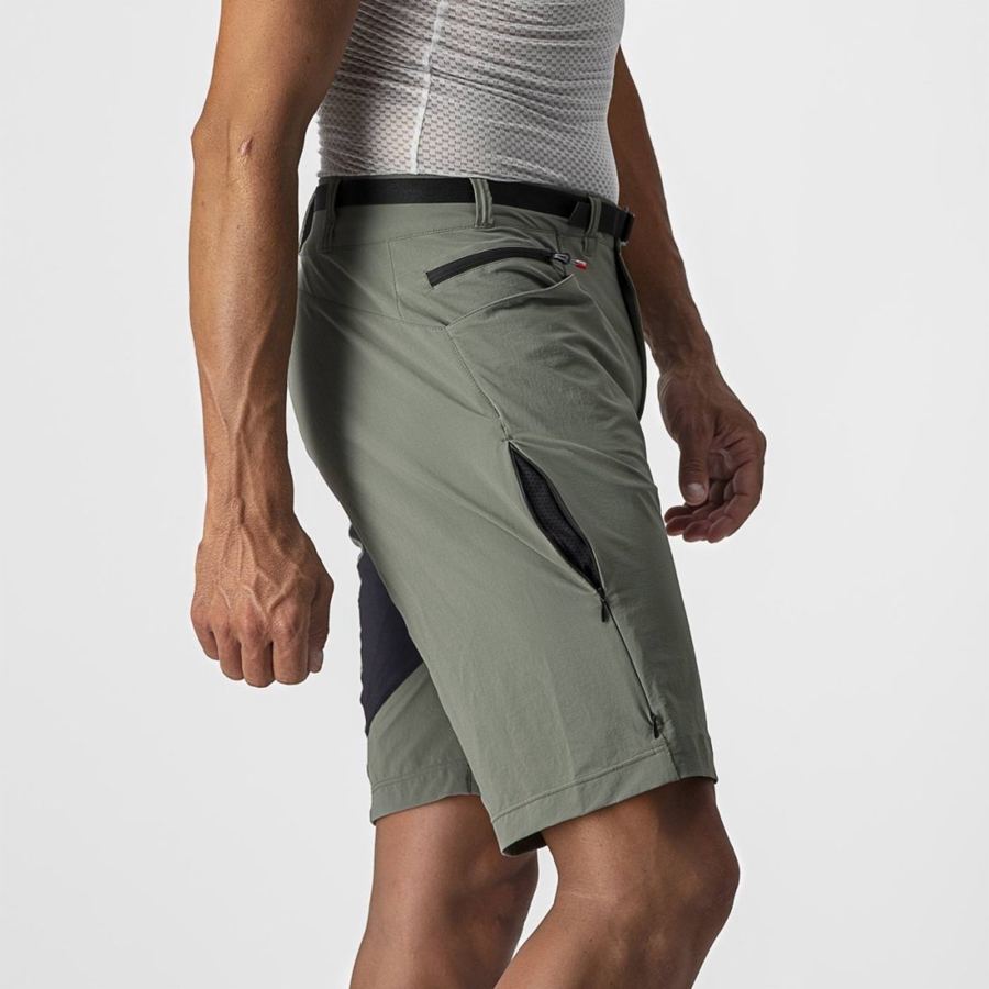 Grey Men Castelli UNLIMITED TRAILGY Shorts | 027654-HXQ