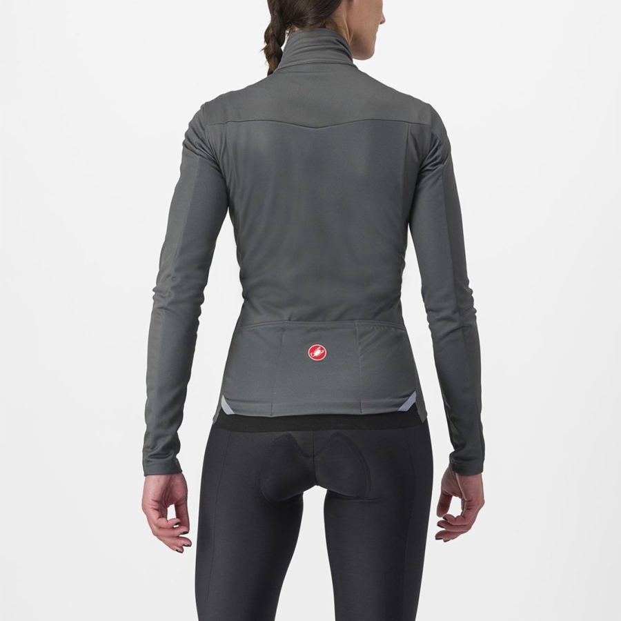 Grey Women Castelli TRANSITION 2 W Jackets | 641059-MWQ