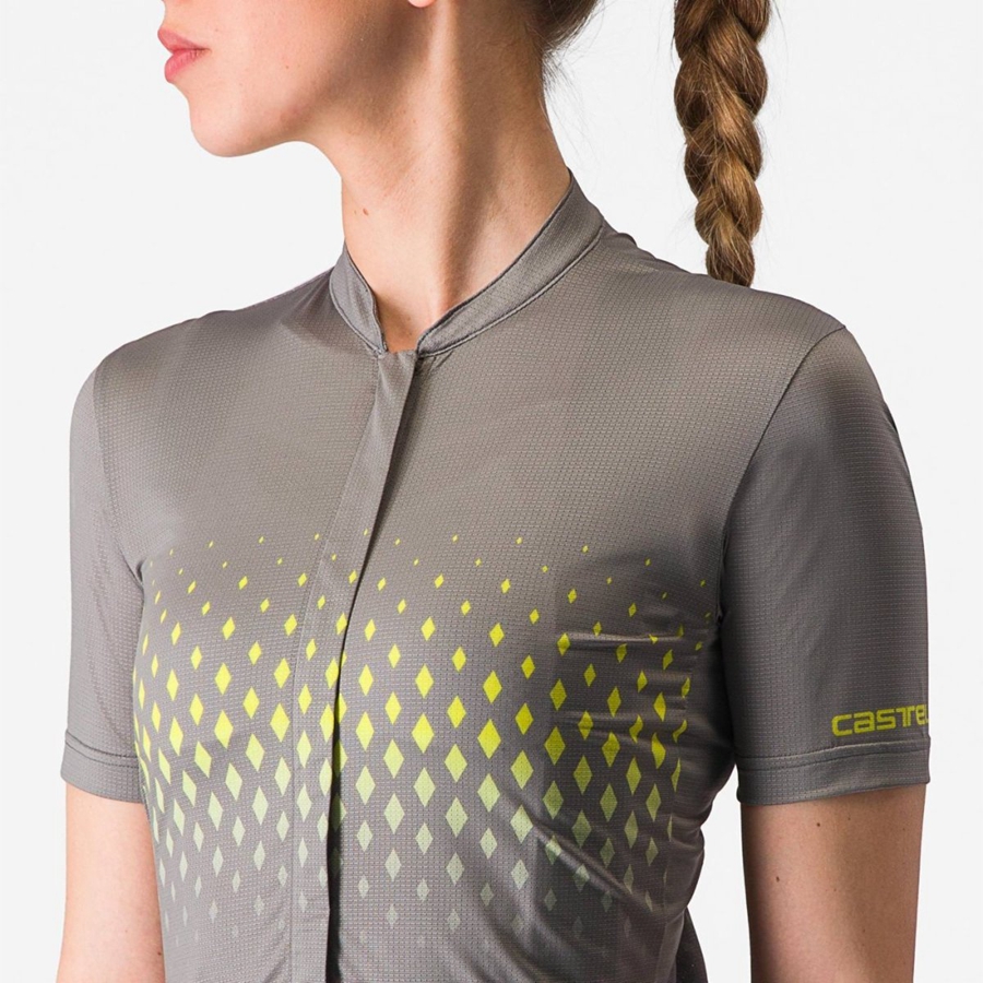 Grey Women Castelli UNLIMITED SENTIERO 3 Jersey | 063295-ZVP