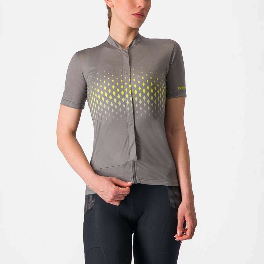 Grey Women Castelli UNLIMITED SENTIERO 3 Jersey | 063295-ZVP