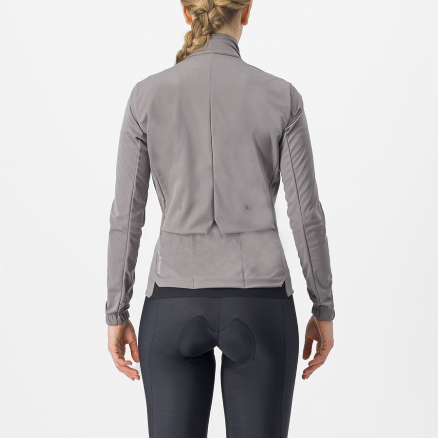 Grey Women Castelli VENTO TRAIL Jackets | 320594-LTW