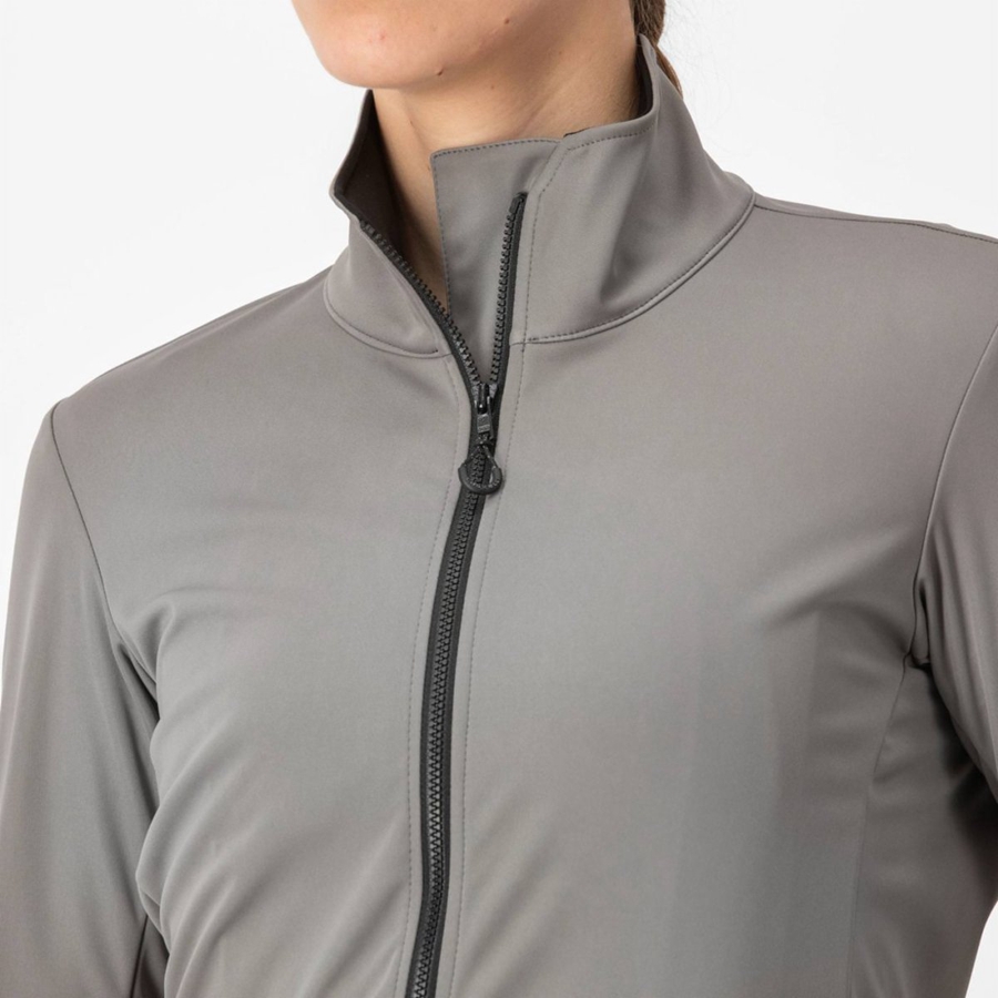 Grey Women Castelli VENTO TRAIL Jackets | 320594-LTW