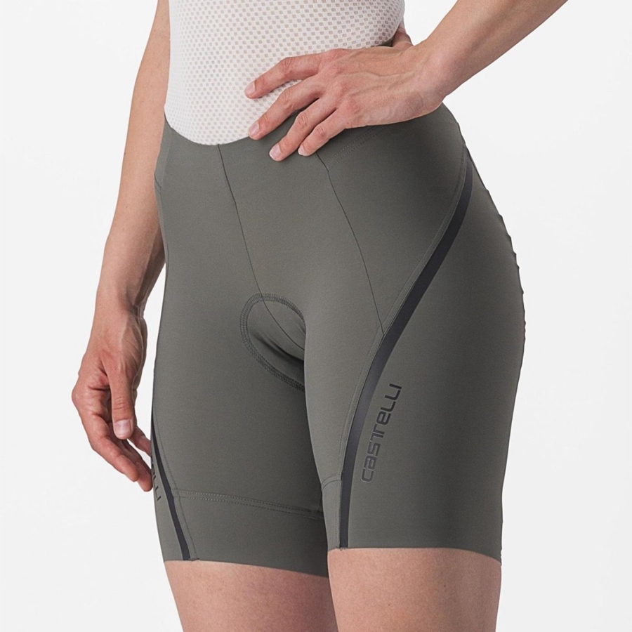 Grey / Dark Grey Women Castelli VELOCISSIMA 3 Shorts | 362150-XVL