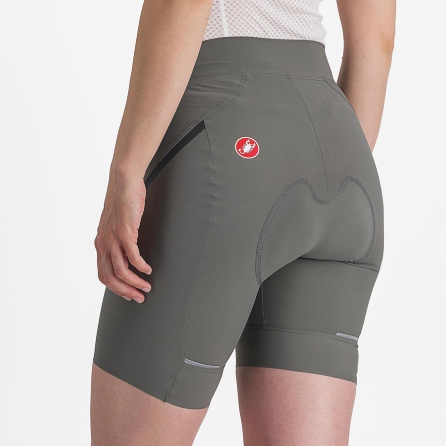 Grey / Dark Grey Women Castelli VELOCISSIMA 3 Shorts | 362150-XVL