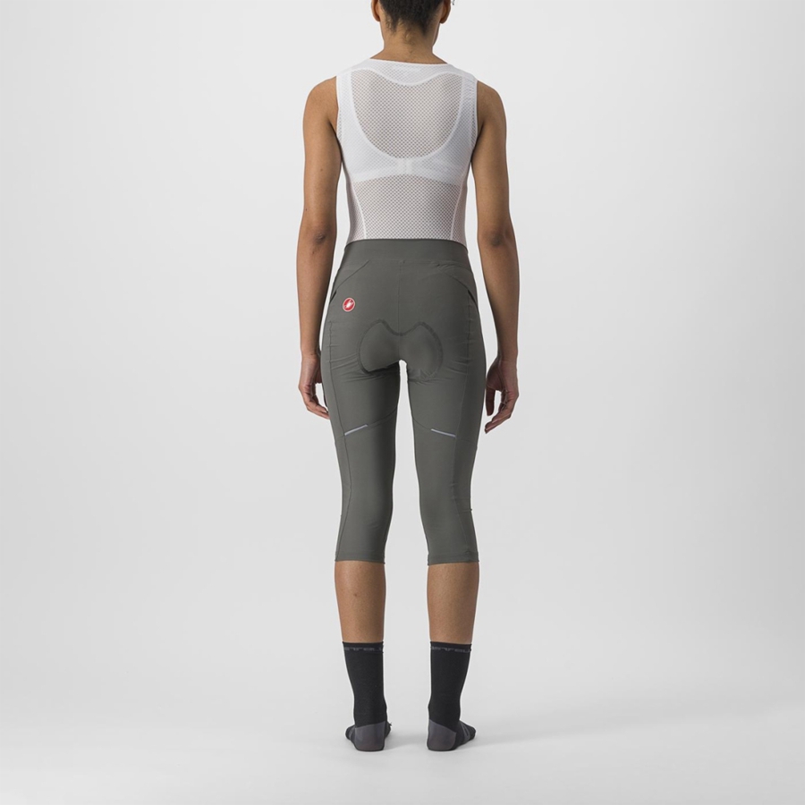 Grey / Dark Grey Women Castelli VELOCISSIMA 3 KNICKER Leggings | 418923-BWL