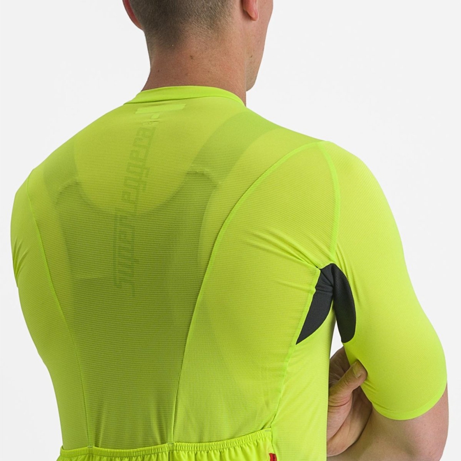 Light Green Men Castelli SUPERLEGGERA 3 Jersey | 064385-DBK