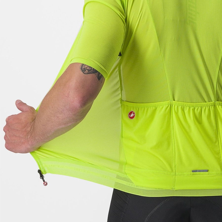 Light Green Men Castelli SUPERLEGGERA 3 Jersey | 064385-DBK