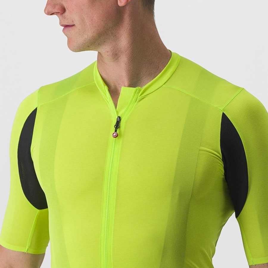 Light Green Men Castelli SUPERLEGGERA 3 Jersey | 064385-DBK