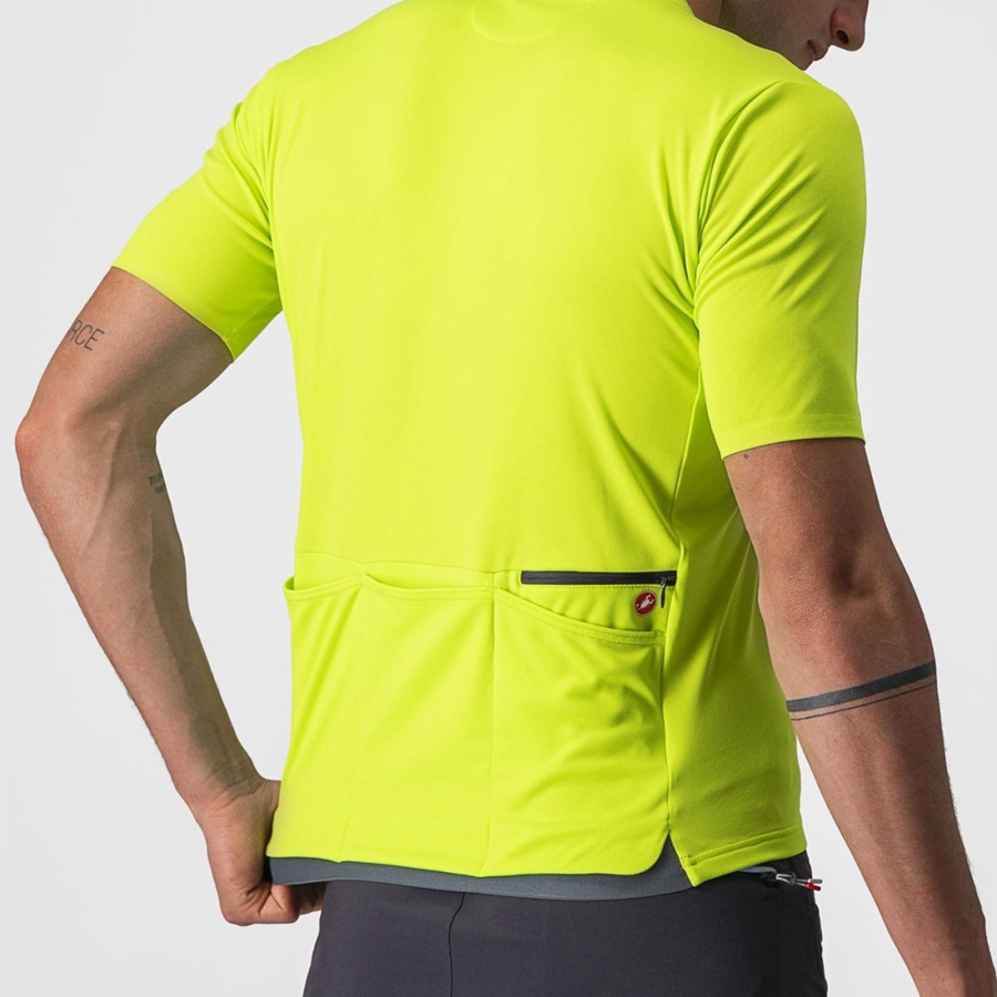 Light Green Men Castelli UNLIMITED ALLROAD Jersey | 438609-SMA