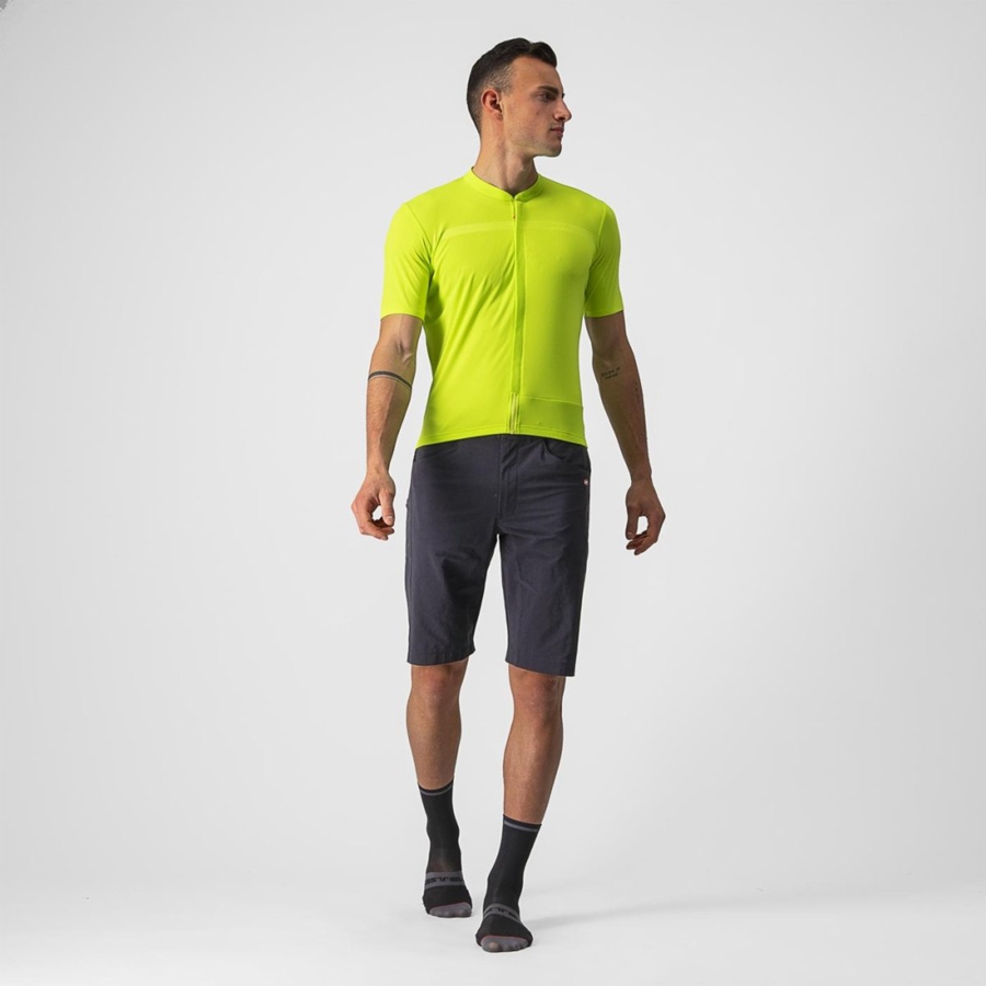 Light Green Men Castelli UNLIMITED ALLROAD Jersey | 438609-SMA