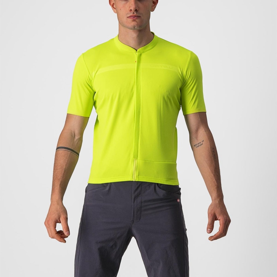 Light Green Men Castelli UNLIMITED ALLROAD Jersey | 438609-SMA