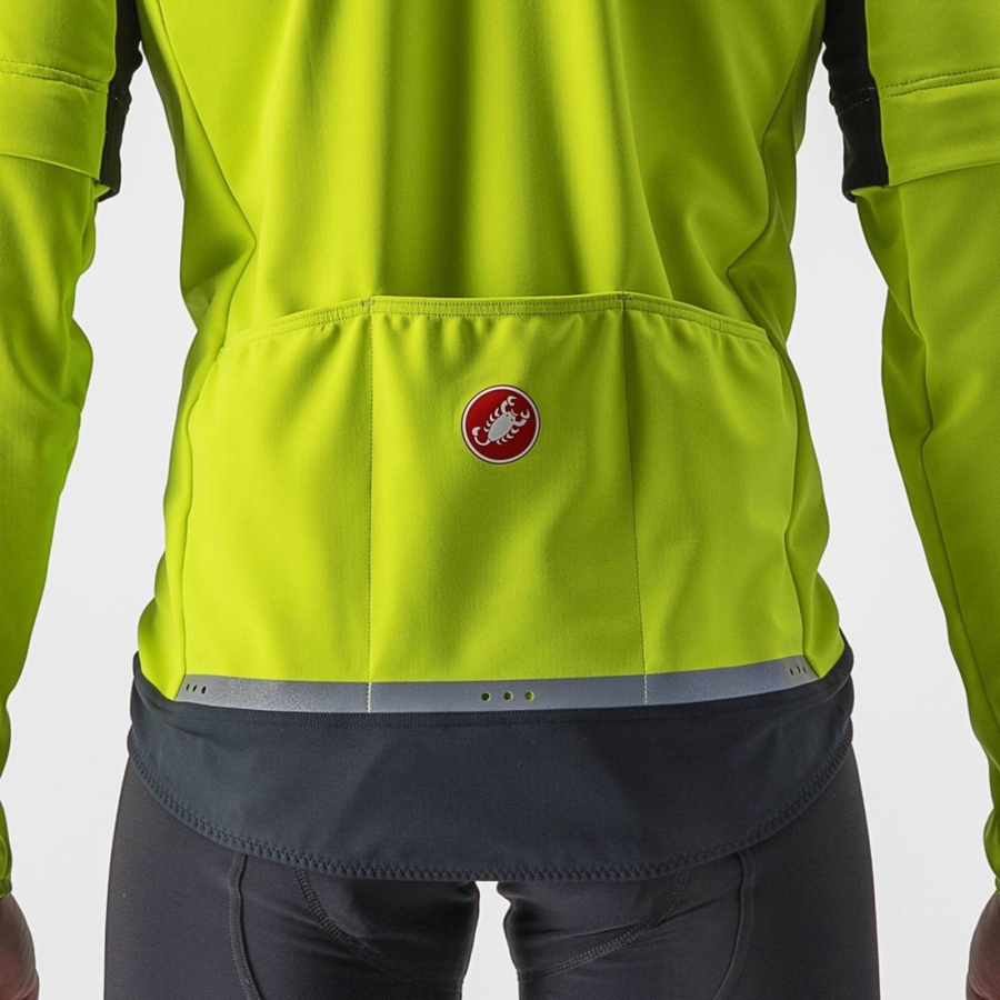 Light Green / Dark Grey Men Castelli PERFETTO RoS 2 CONVERTIBLE Jackets | 073954-OMX