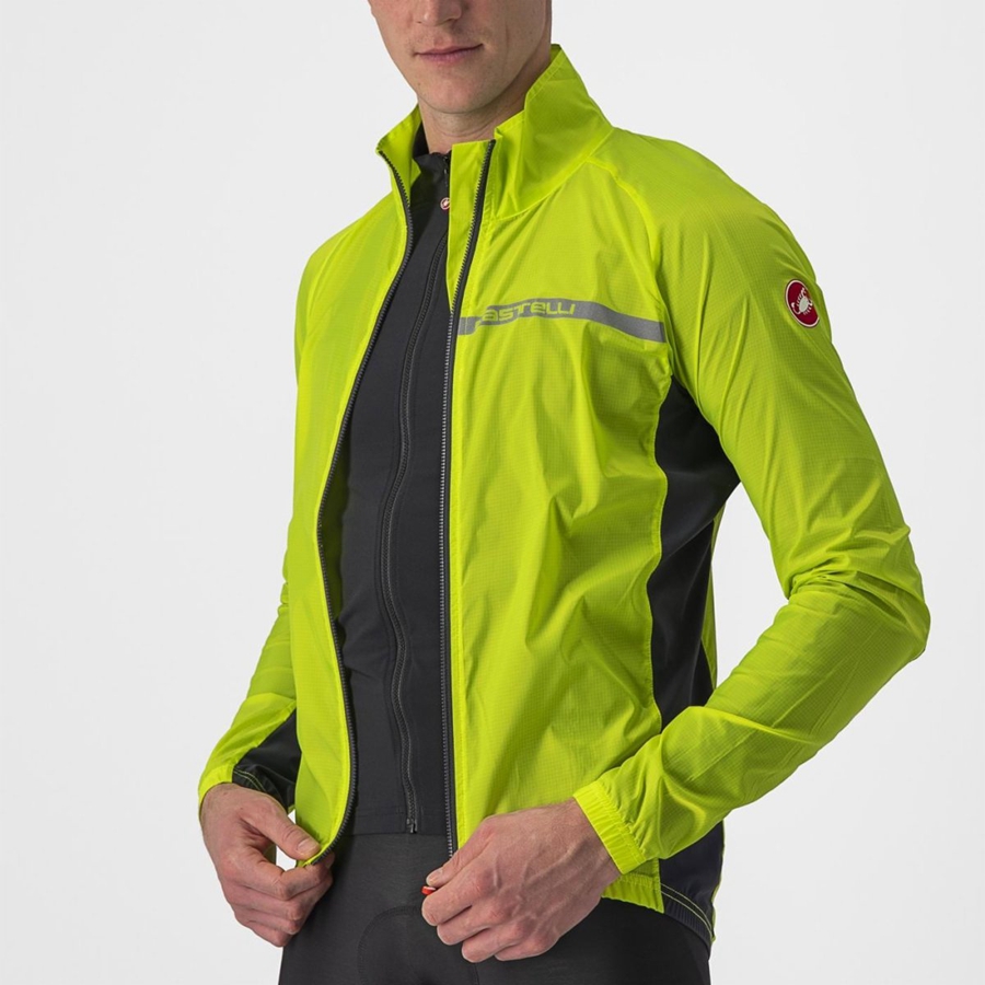 Light Green / Dark Grey Men Castelli SQUADRA STRETCH Protection | 825967-HXU