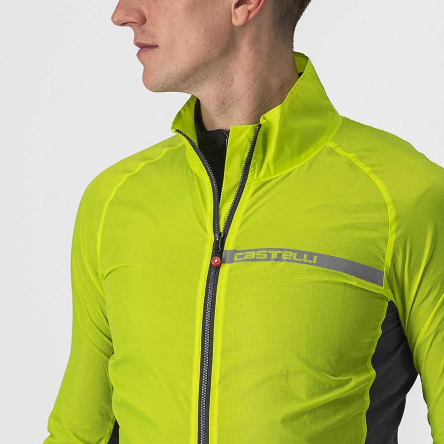 Light Green / Dark Grey Men Castelli SQUADRA STRETCH Protection | 825967-HXU