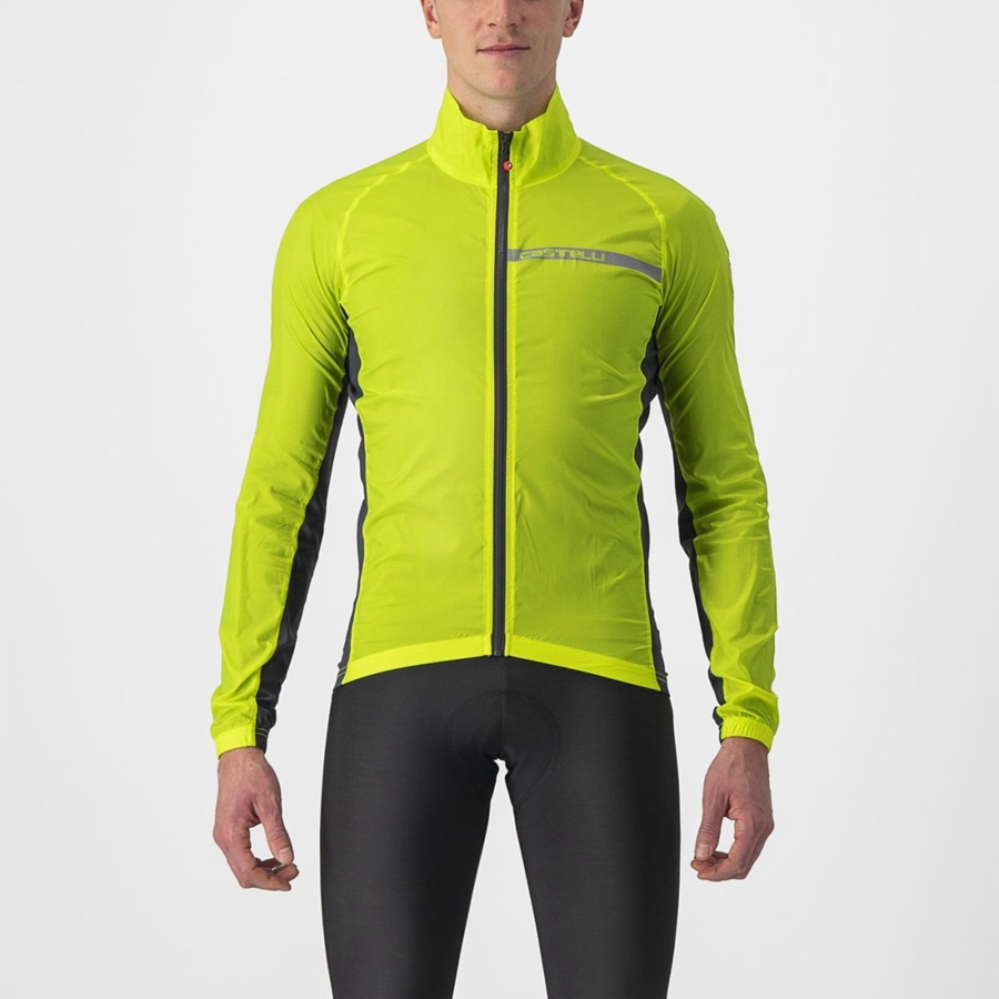 Light Green / Dark Grey Men Castelli SQUADRA STRETCH Protection | 825967-HXU