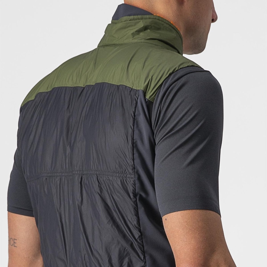 Light Green / Dark Grey Men Castelli UNLIMITED PUFFY Vest | 750294-CHX