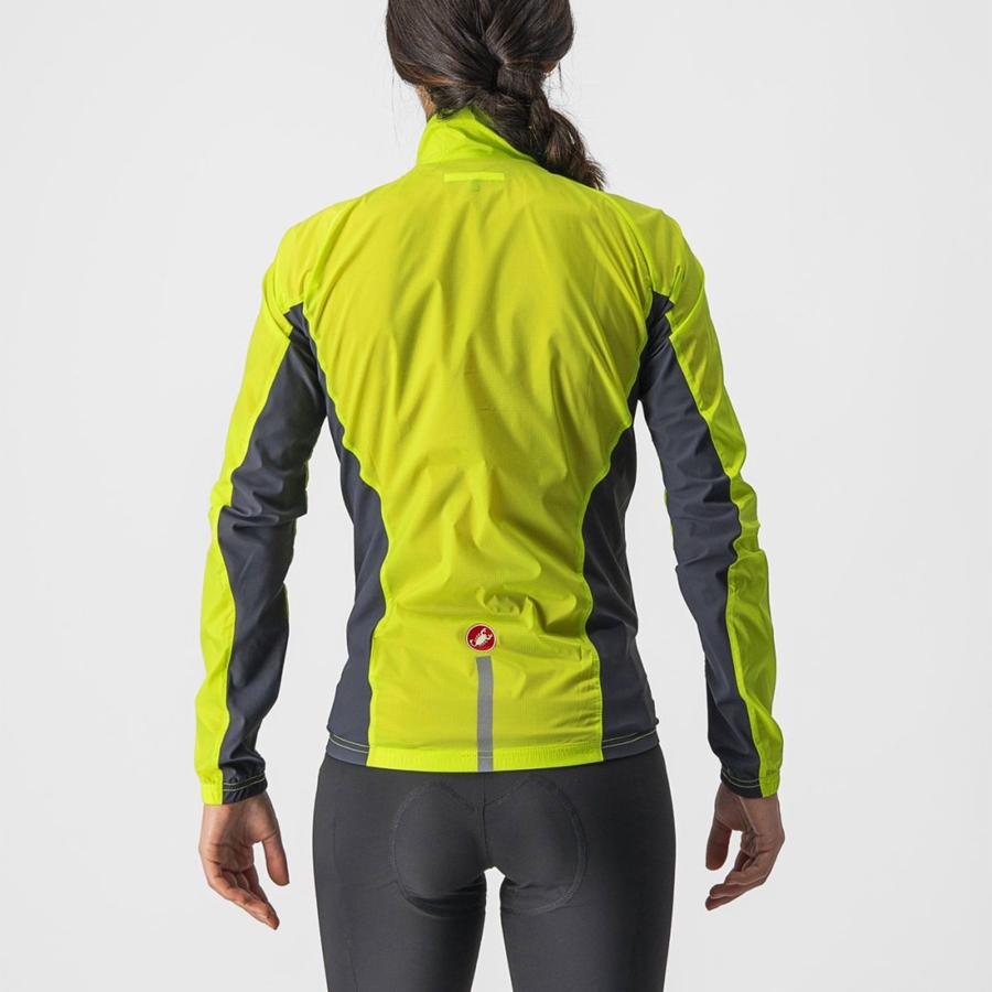 Light Green / Dark Grey Women Castelli SQUADRA STRETCH W Protection | 761243-ZEG