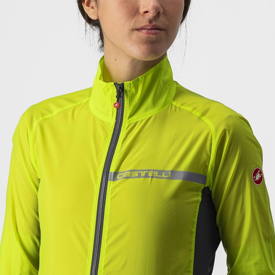 Light Green / Dark Grey Women Castelli SQUADRA STRETCH W Protection | 761243-ZEG