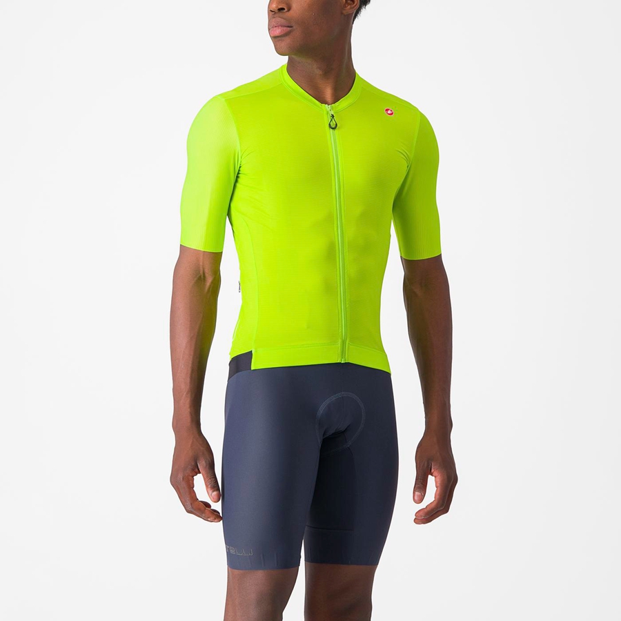 Light Green / Deep Green Men Castelli ESPRESSO Jersey | 916250-WPC