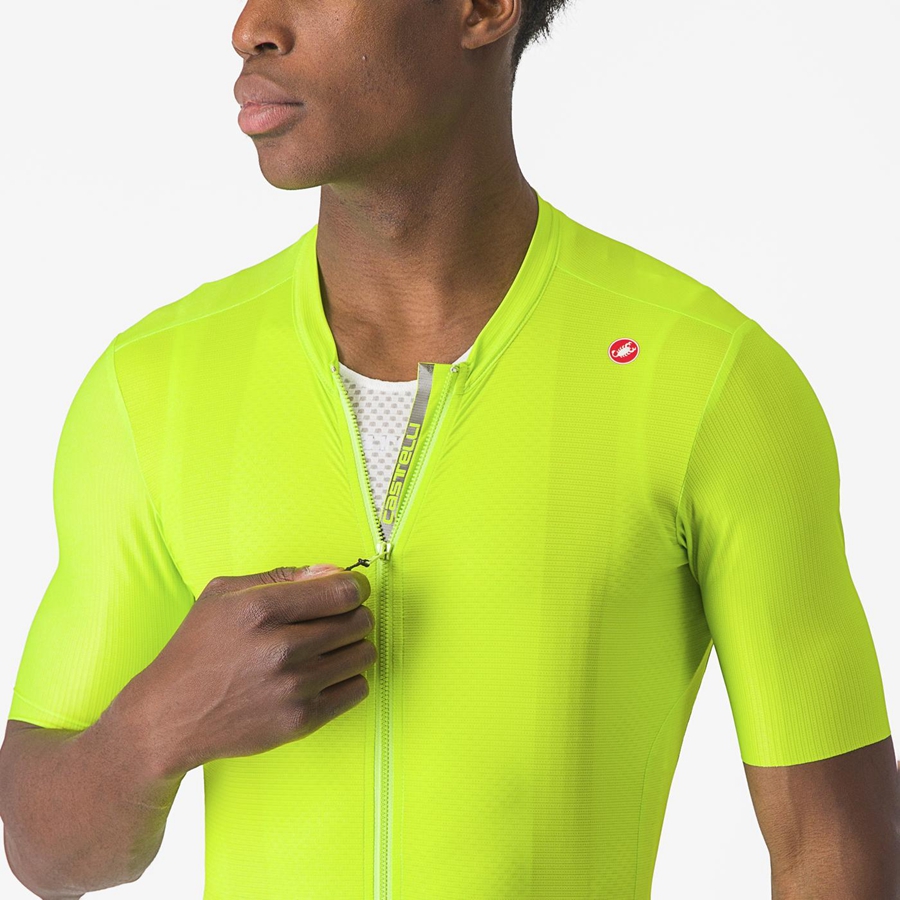 Light Green / Deep Green Men Castelli ESPRESSO Jersey | 916250-WPC