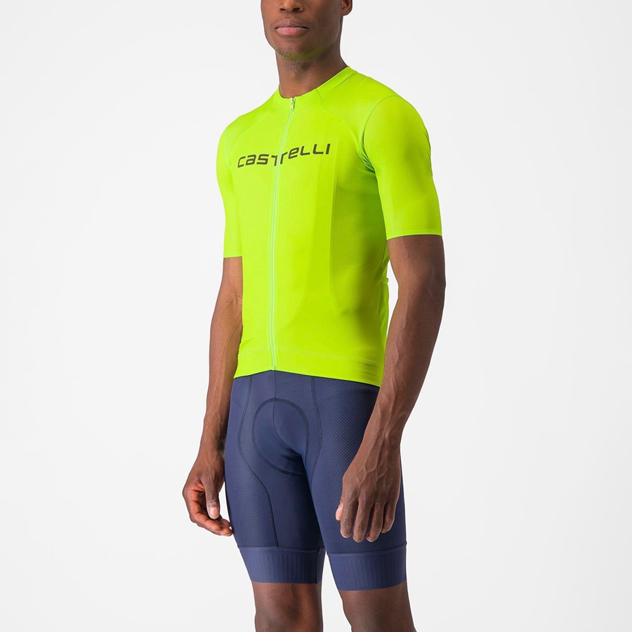 Light Green / Deep Green Men Castelli PROLOGO LITE Jersey | 659183-TFA