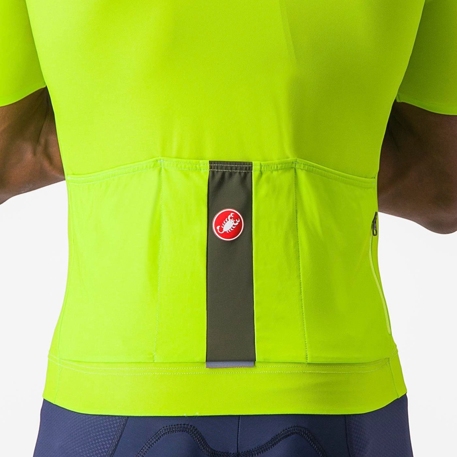 Light Green / Deep Green Men Castelli PROLOGO LITE Jersey | 659183-TFA