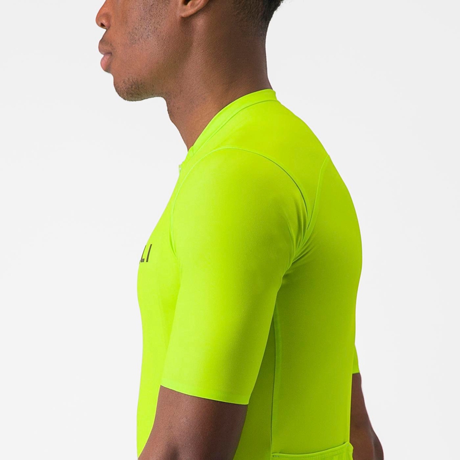 Light Green / Deep Green Men Castelli PROLOGO LITE Jersey | 659183-TFA