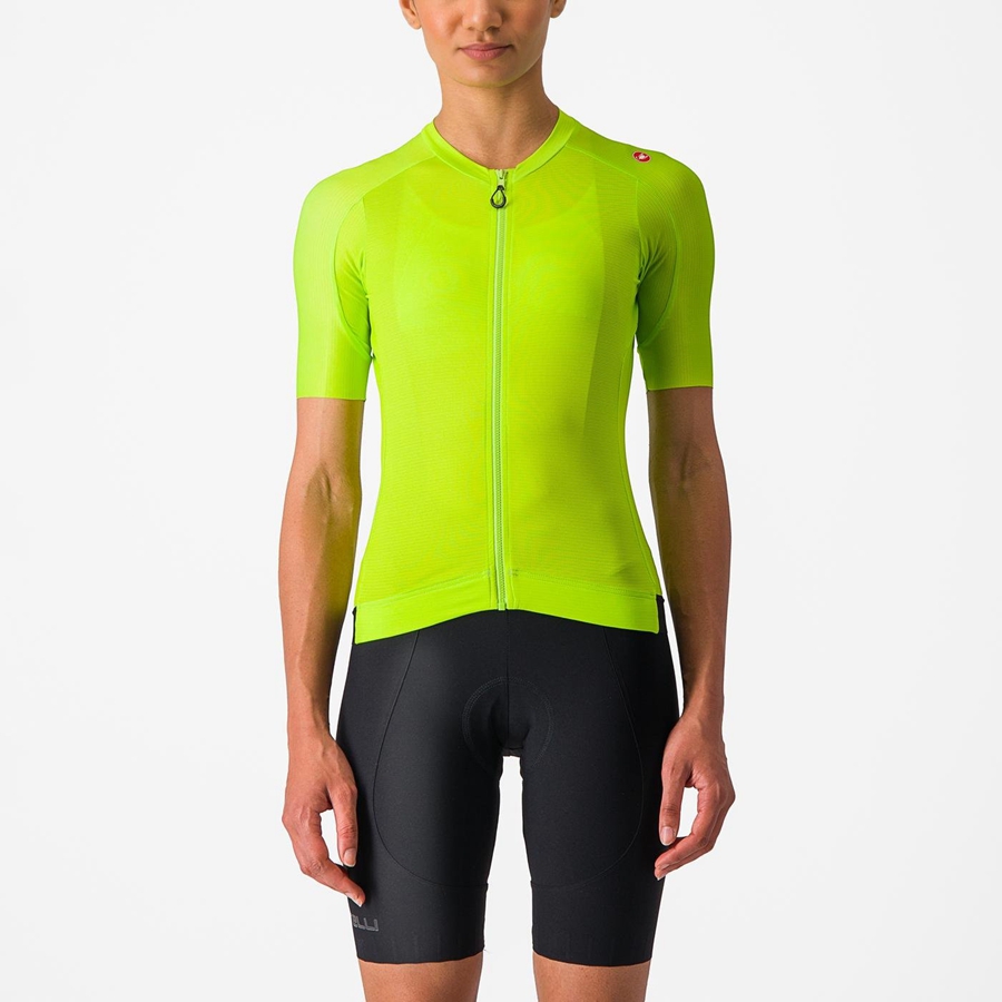 Light Green / Deep Green Women Castelli ESPRESSO W Jersey | 674039-OTJ