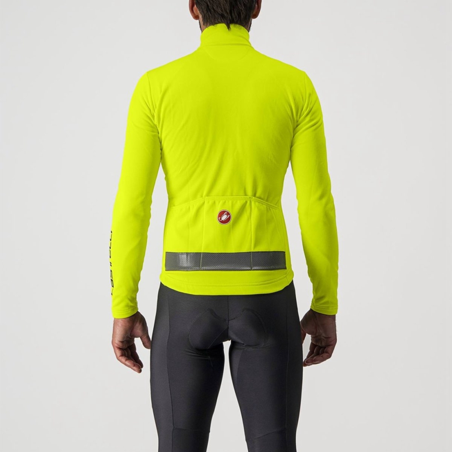 Light Green / Silver Men Castelli PURO 3 FZ Jersey | 601748-MQT