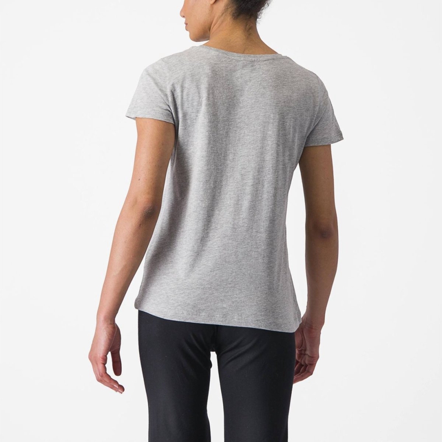 Light Grey Women Castelli CASTELLI CLASSICO W TEE Casual | 148795-YNP